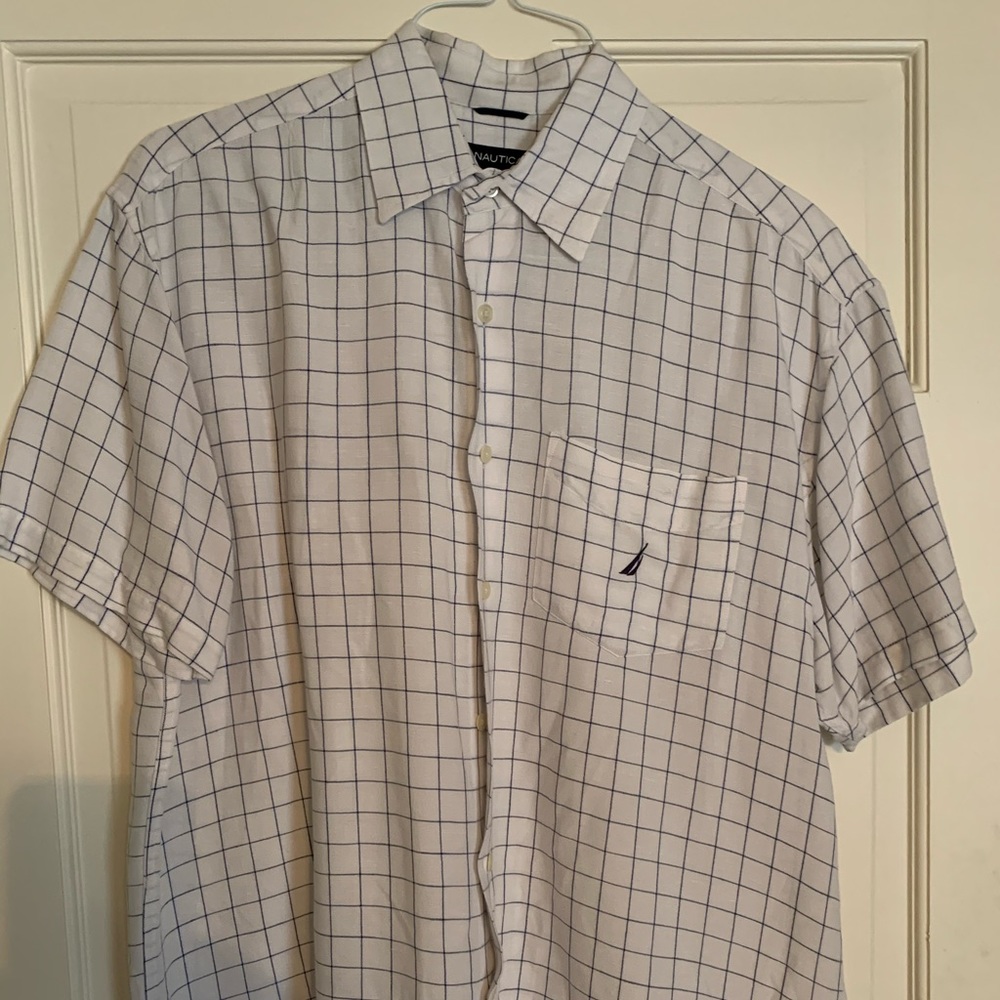 Nautical Men’s s/s shirt, large, excellent cond.